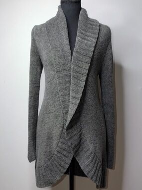 Merona Grey Knit Shawl Cardigan Size XS